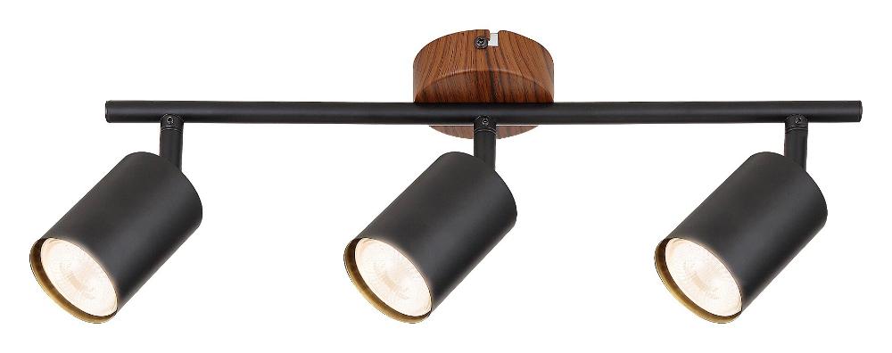 Slika RABALUX EDMUND SPOT PLAF. SVETILJKA GU10 25W IP20 HRAST/CRNA