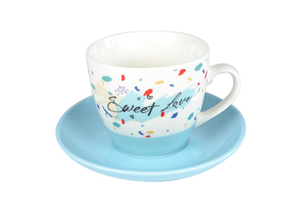 Picture of M PORCELAN SET ZA KAFU 220ML (PLAVI/KONF) 6/1 RXG-N22998C