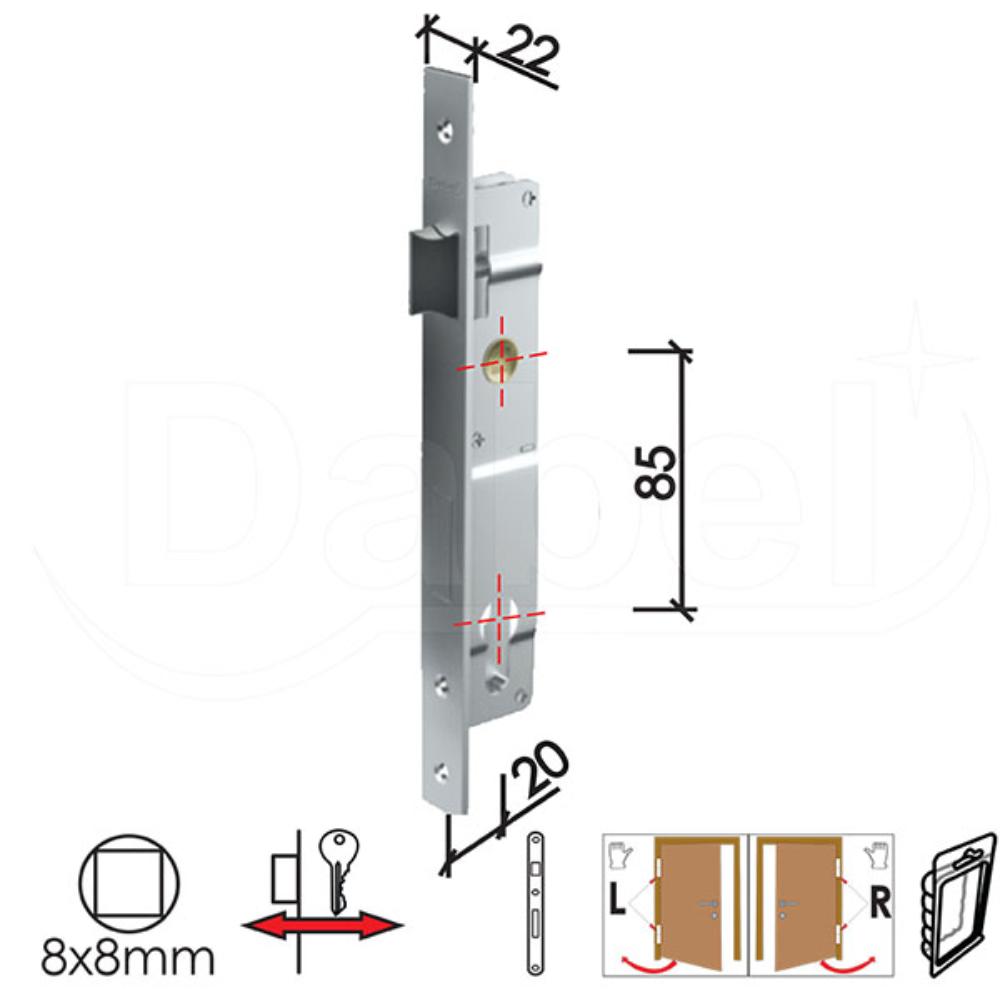 Slika BRAVA B2030C BRAVA ZA ALU VRATA 20/85/22 3 STEPEN