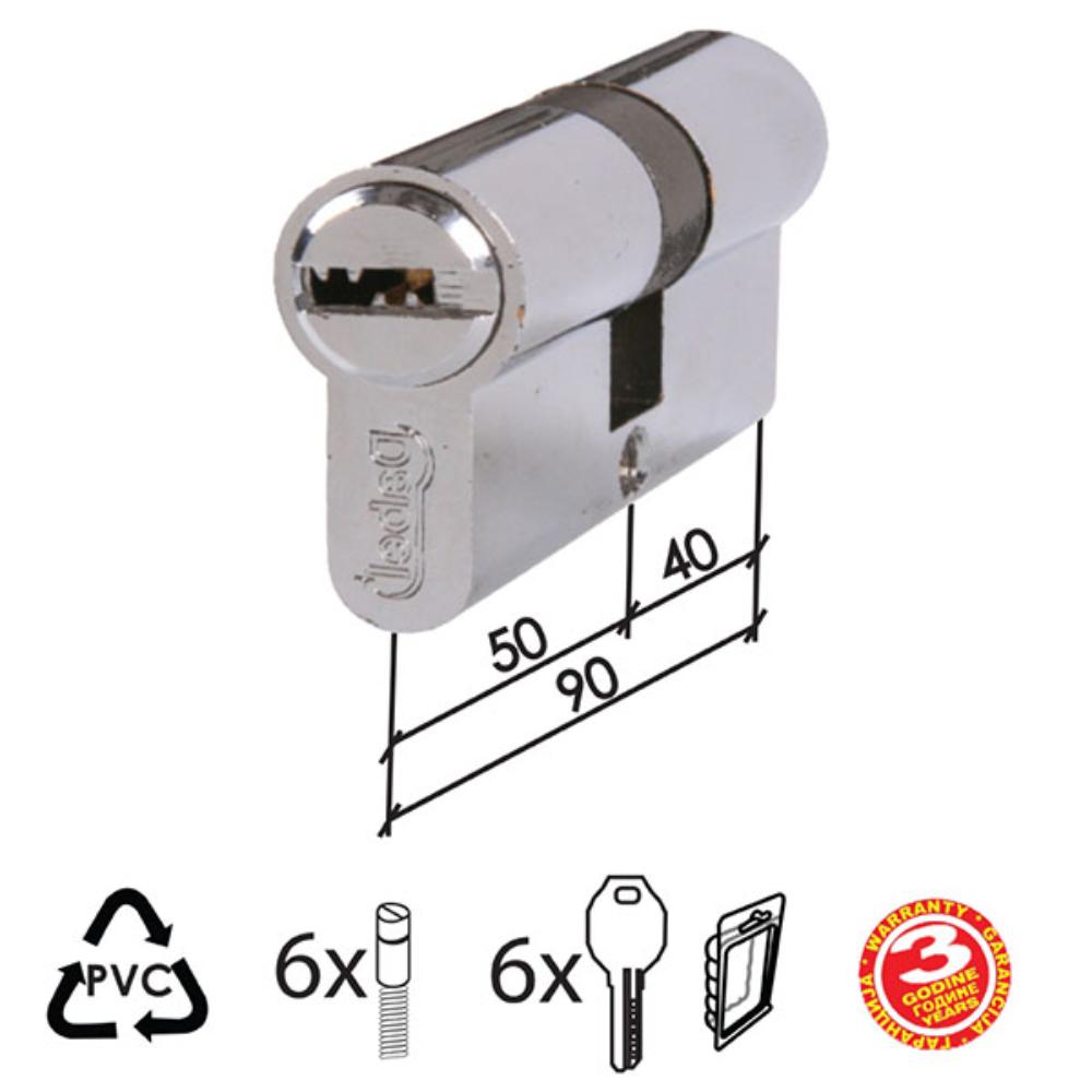 Slika CILINDAR KODIRANI CL2040 HR 90MM 40-50