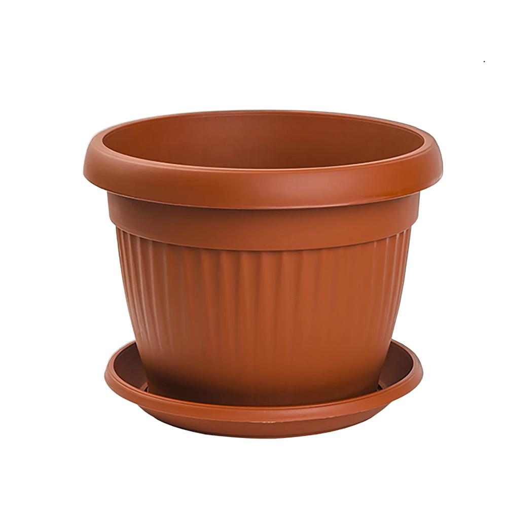 Slika GARDINO MEDITERAN SAKSIJA SA PODM. 20CM TERAKOTA